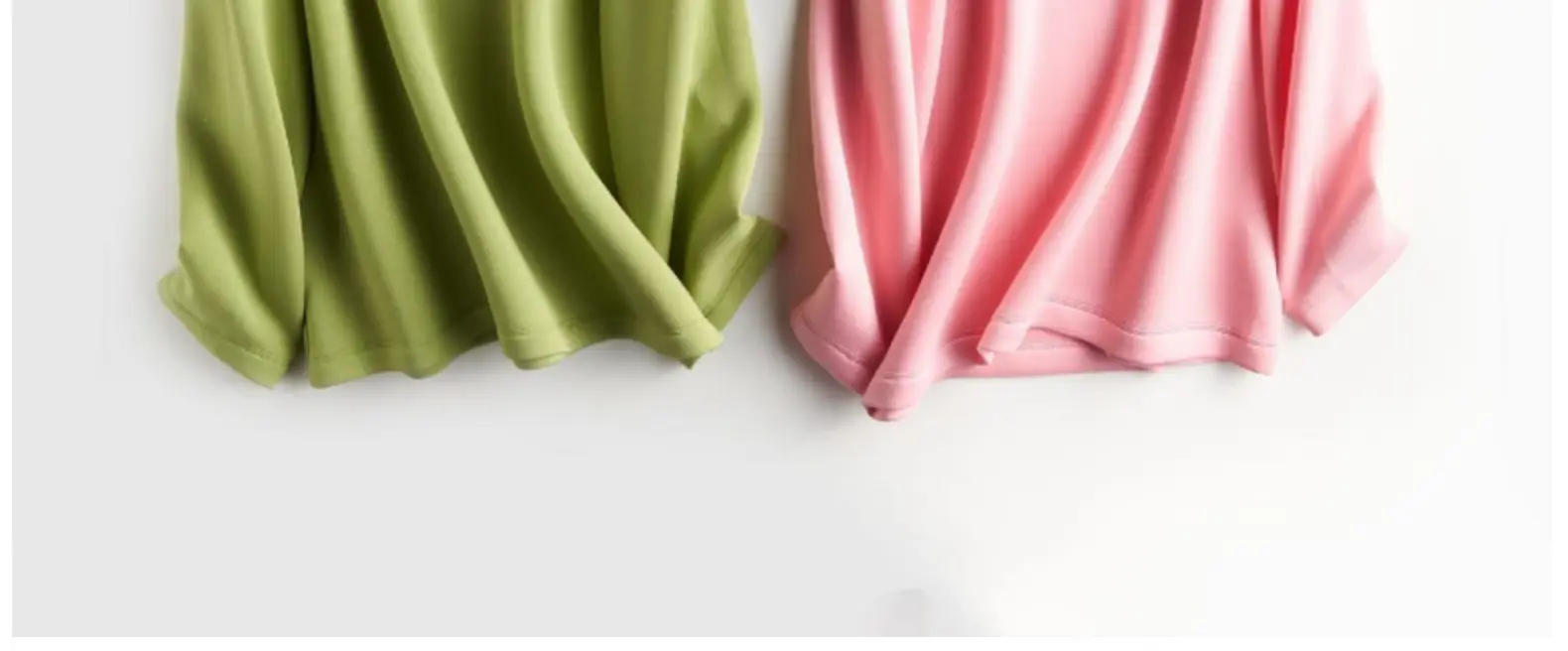 Women Blue Air Layer Long Sleeve T-Shirt Korean Style — feature 40