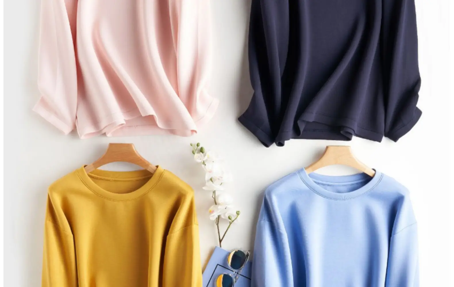 Women Blue Air Layer Long Sleeve T-Shirt Korean Style — feature 62