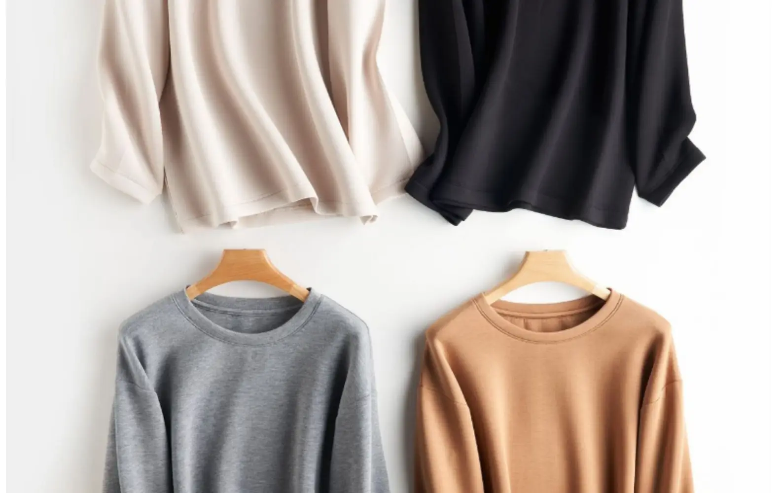 Women Blue Air Layer Long Sleeve T-Shirt Korean Style — feature 85