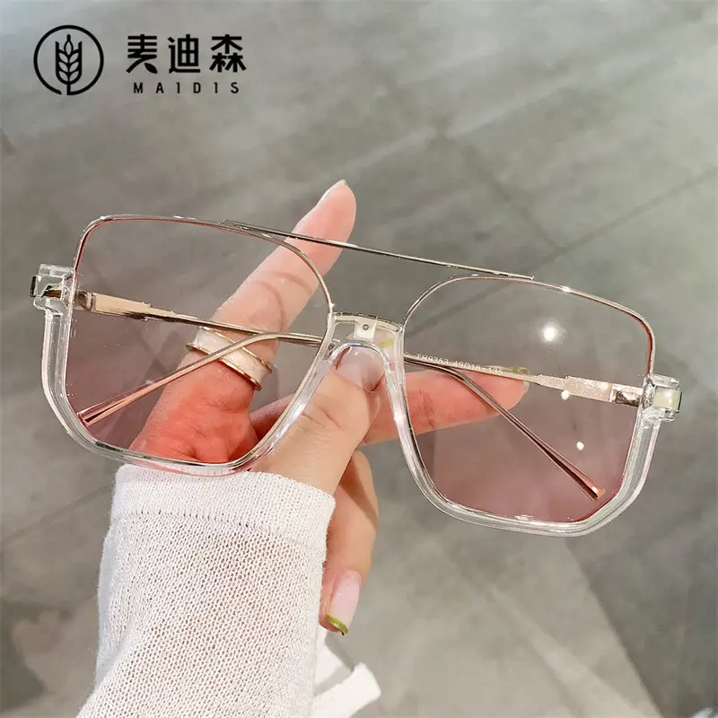 Jeter 9353 Double Beam Cyber Sunglasses Large Frame TR Blush Eye - Image 13