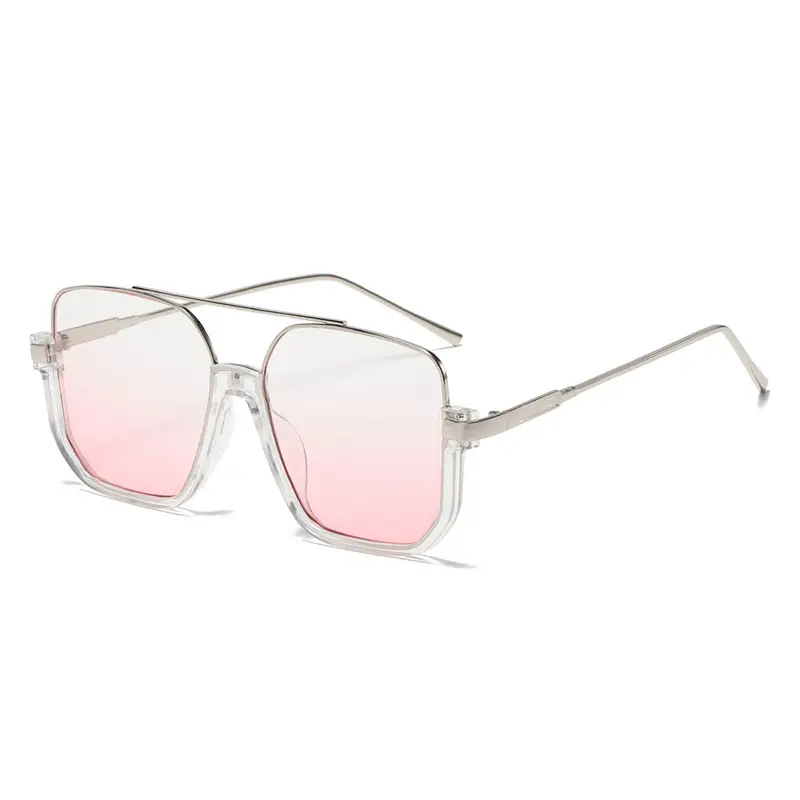 Jeter 9353 Double Beam Cyber Sunglasses Large Frame TR Blush Eye - Image 6