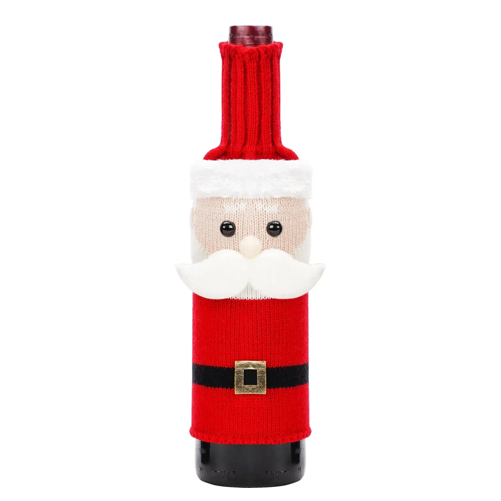 Christmas Claus Snowman Wine Bottle Set for Party & Home - Image 3