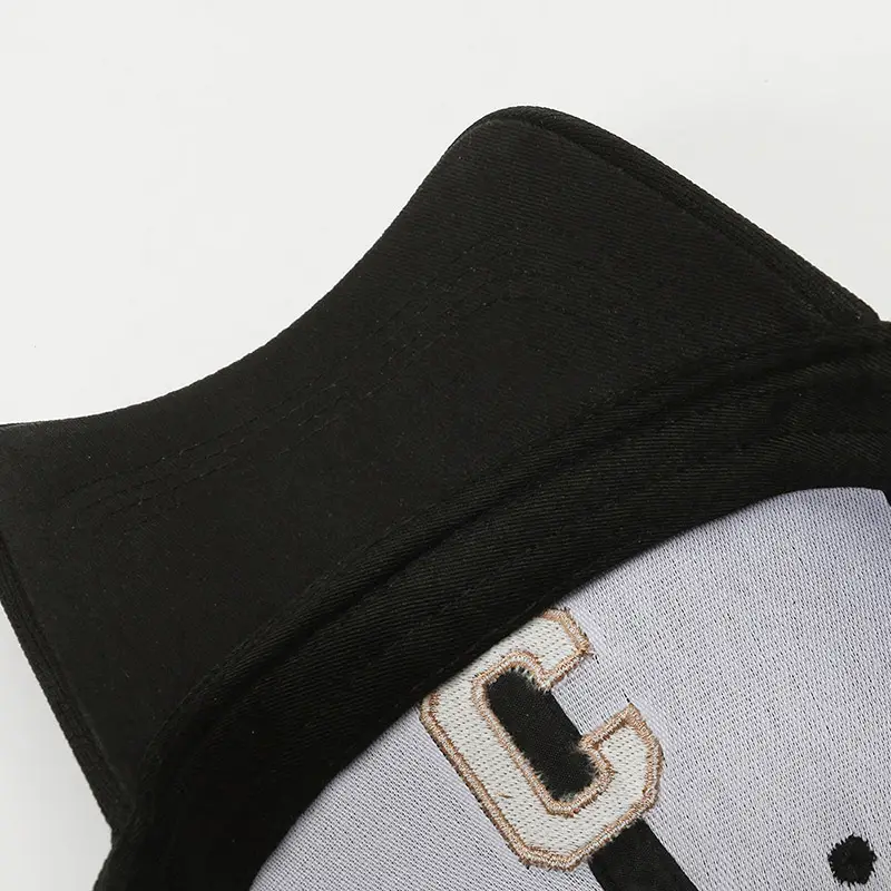 Black Embroidered C Cap for Men Women Casual Sun Protection - Image 6