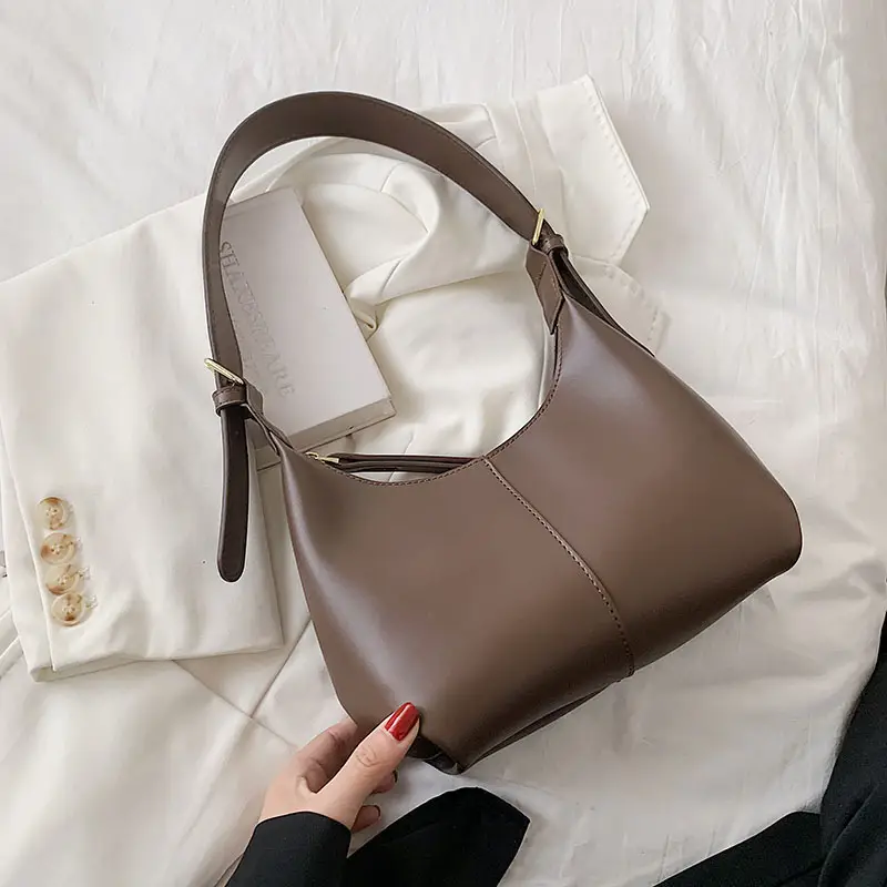Black Textured Shoulder Bag for Women 2022 - Image 2