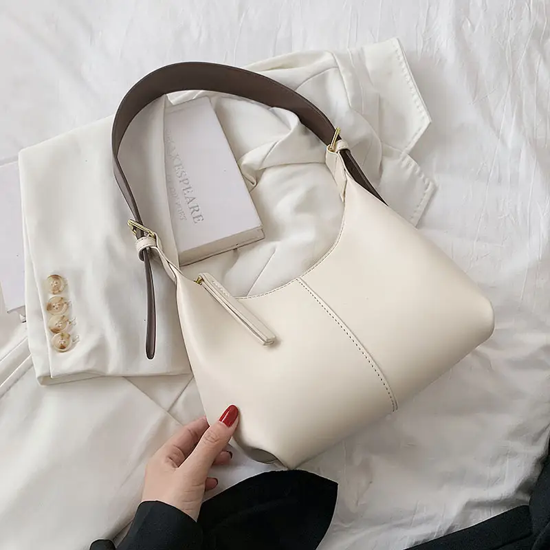 Black Textured Shoulder Bag for Women 2022 - Image 3
