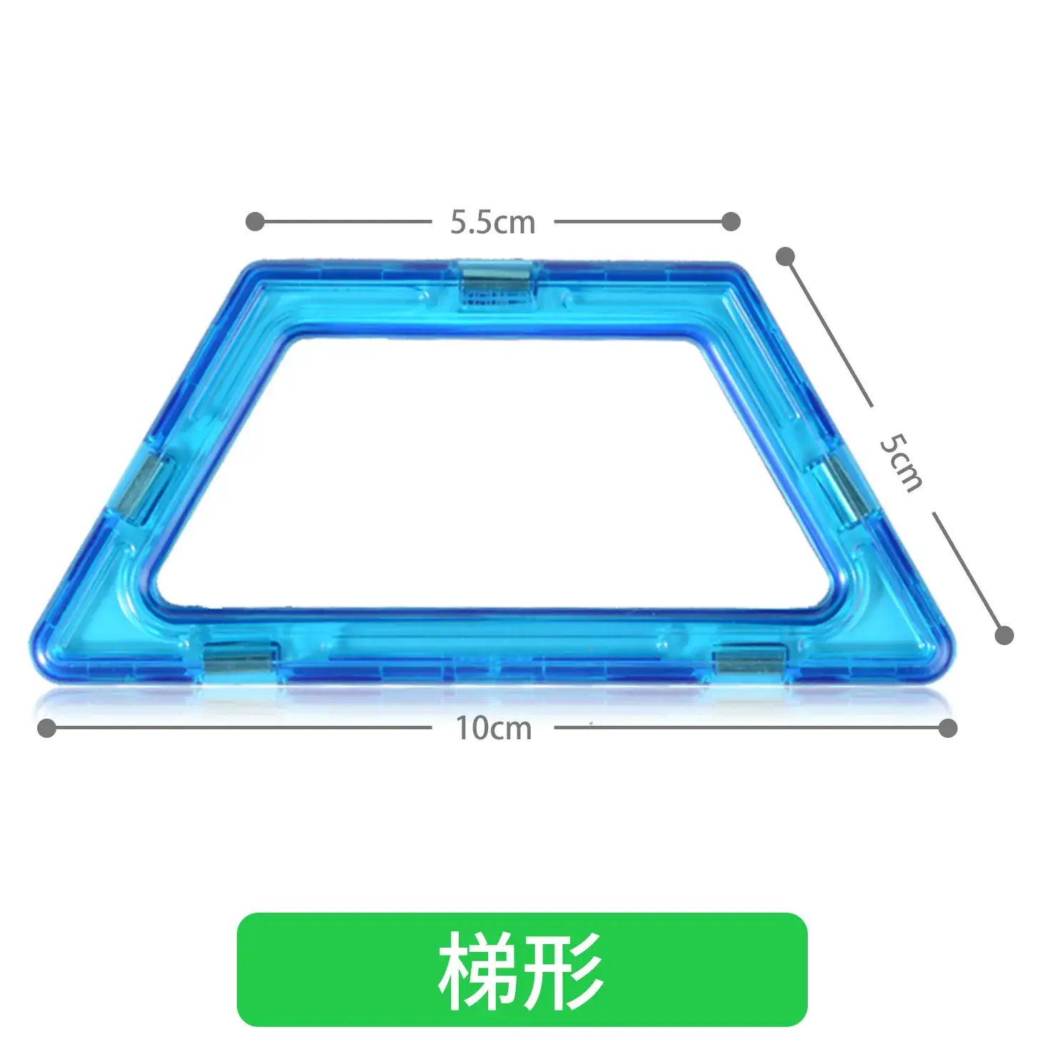 Magnetic Building Blocks for Kids, Triangle Shape, 4.7cm - Image 2