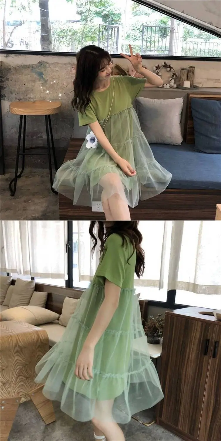 Maternity Dress Peach Loose Summer 2023 — feature 11