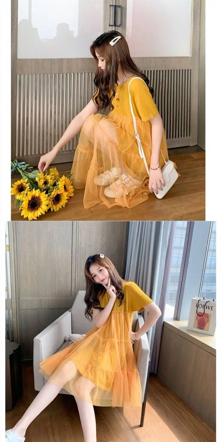 Maternity Dress Peach Loose Summer 2023 — feature 19