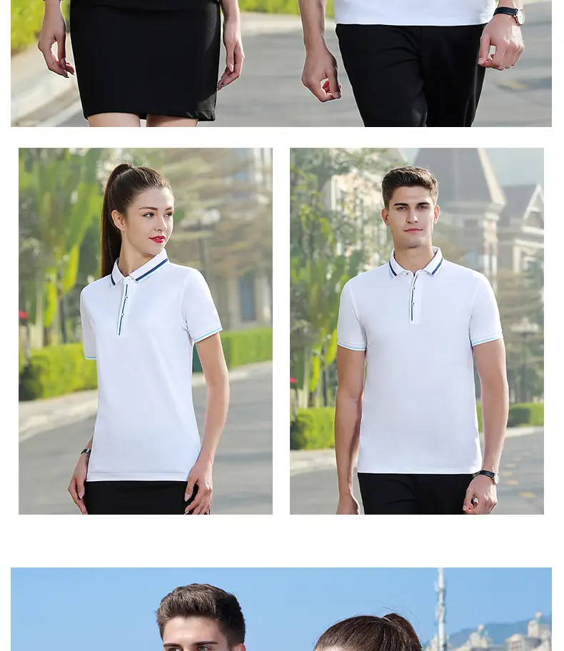 Men Navy Blue Polo Shirt with Embroidered Details — feature 21