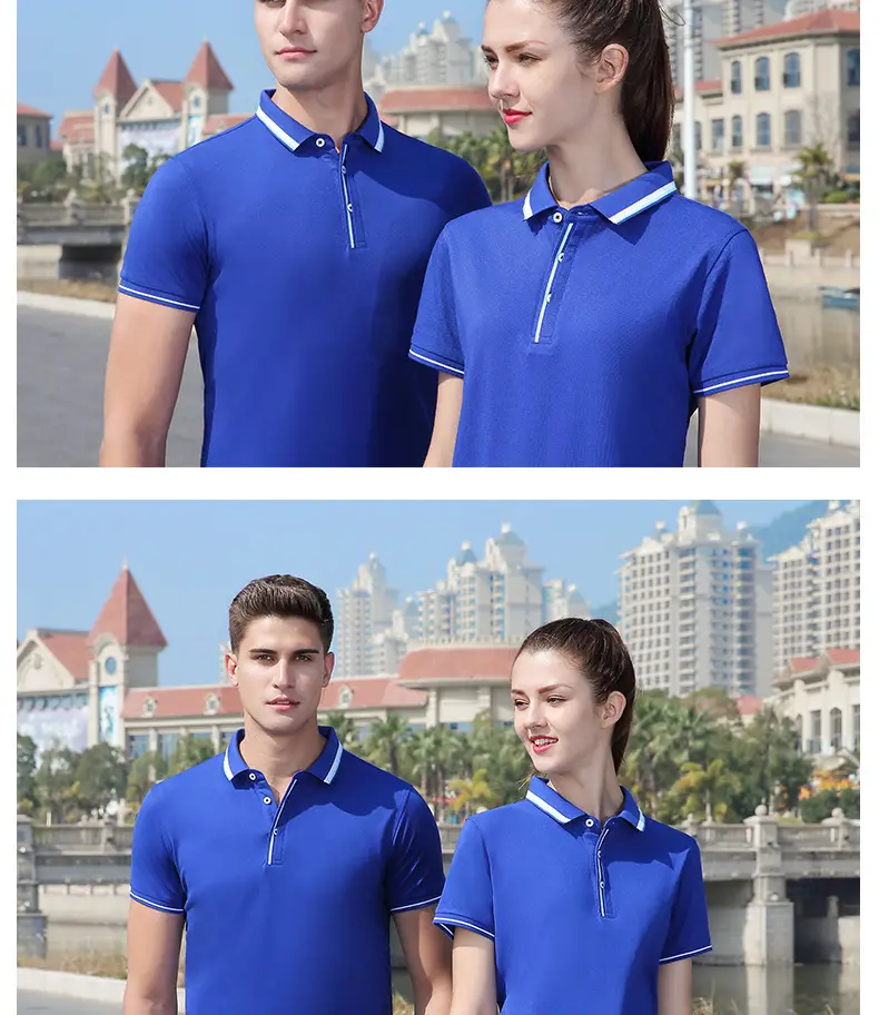 Men Navy Blue Polo Shirt with Embroidered Details — feature 22
