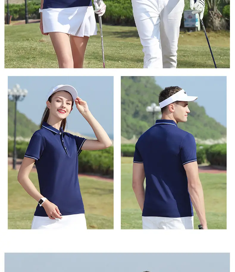 Men Navy Blue Polo Shirt with Embroidered Details — feature 24