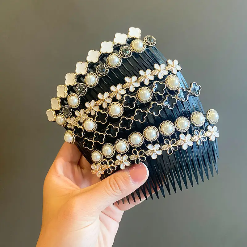 New Style Gold Pearl Hair Comb for Women