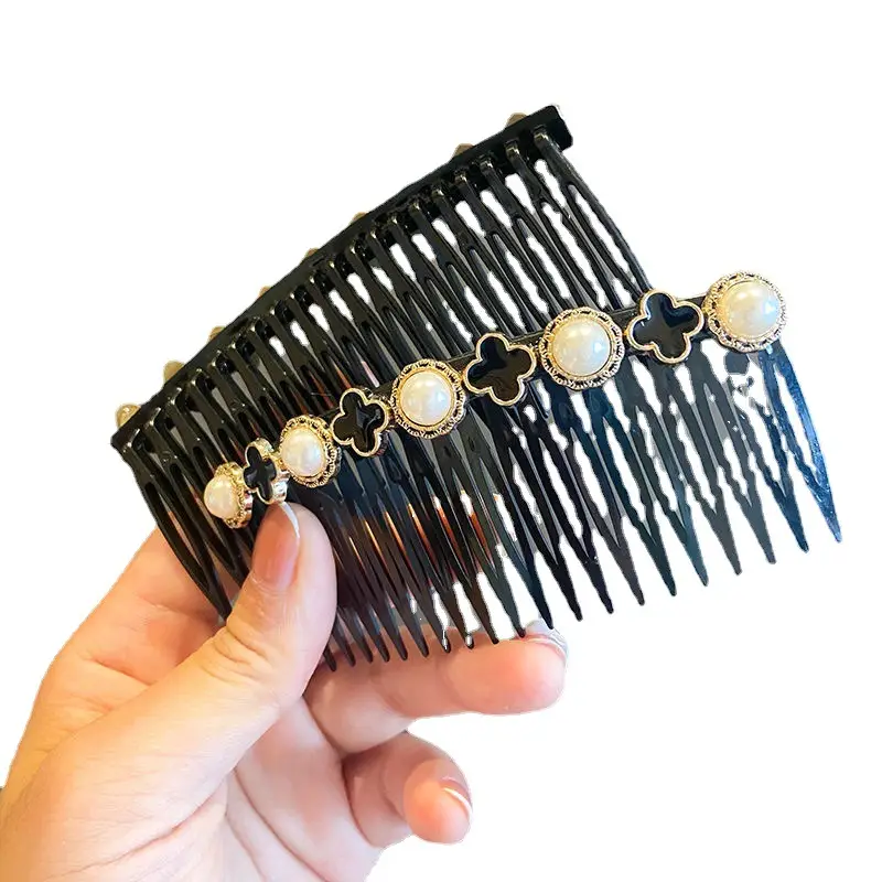 New Style Gold Pearl Hair Comb for Women