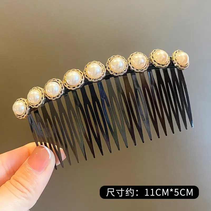 New Style Gold Pearl Hair Comb for Women