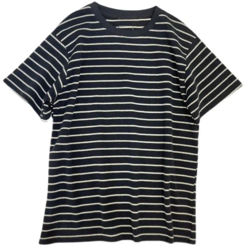 Women Cotton Striped T-Shirt Large Spring Summer - Image 6