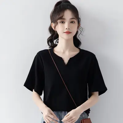 Women Cotton Striped T-Shirt Large Spring Summer — feature 13