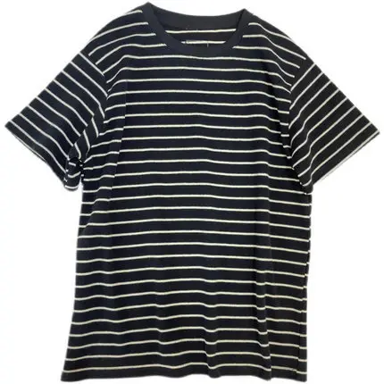 Women Cotton Striped T-Shirt Large Spring Summer - Image 2