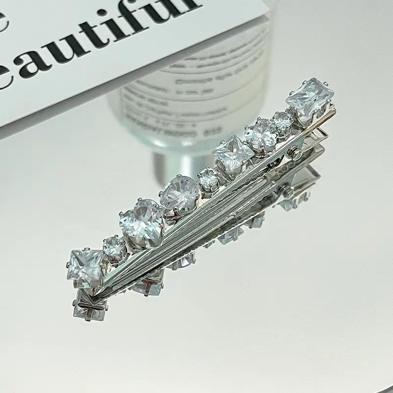 Korean Bow Hairpin with Zircon Accents - Image 12