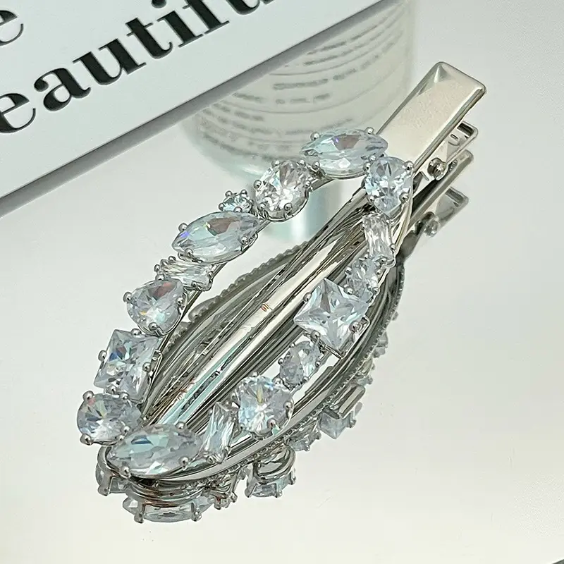 Korean Bow Hairpin with Zircon Accents - Image 13