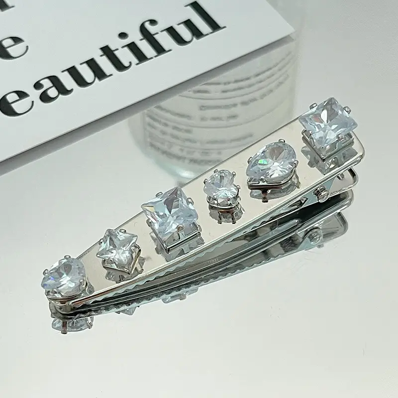 Korean Bow Hairpin with Zircon Accents - Image 9