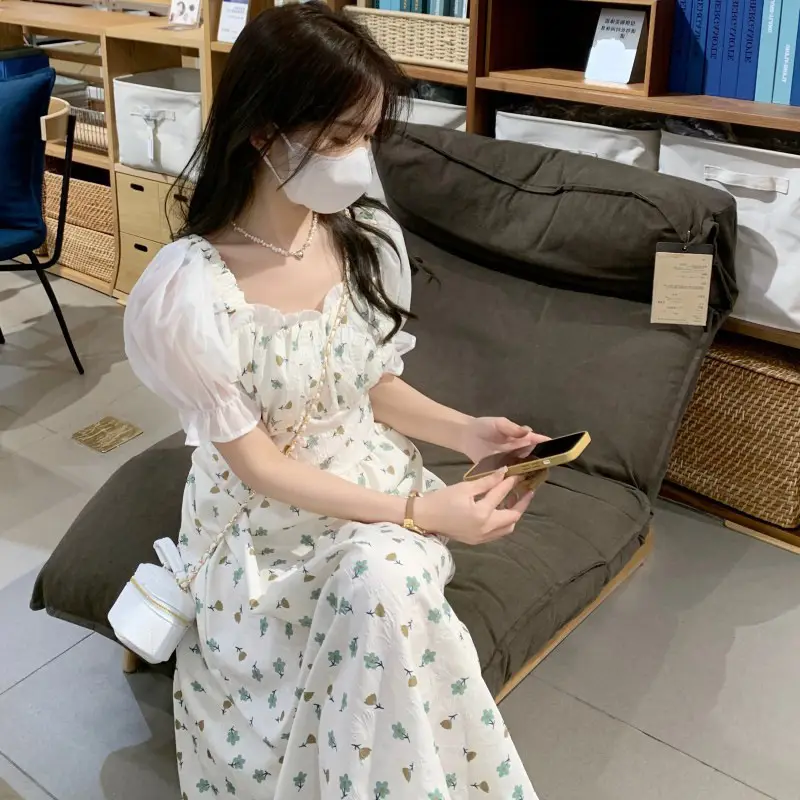 Women Floral French Dress Summer 2022 - Image 5