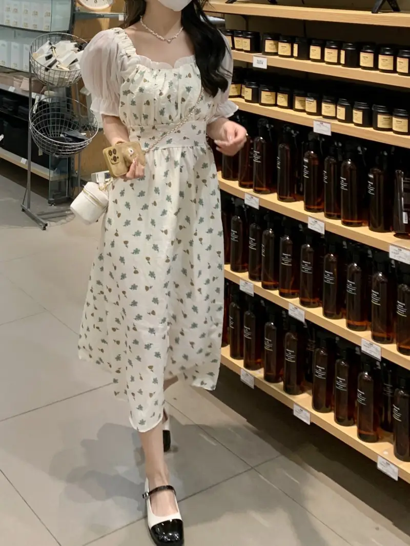 Women Floral French Dress Summer 2022 — feature 12