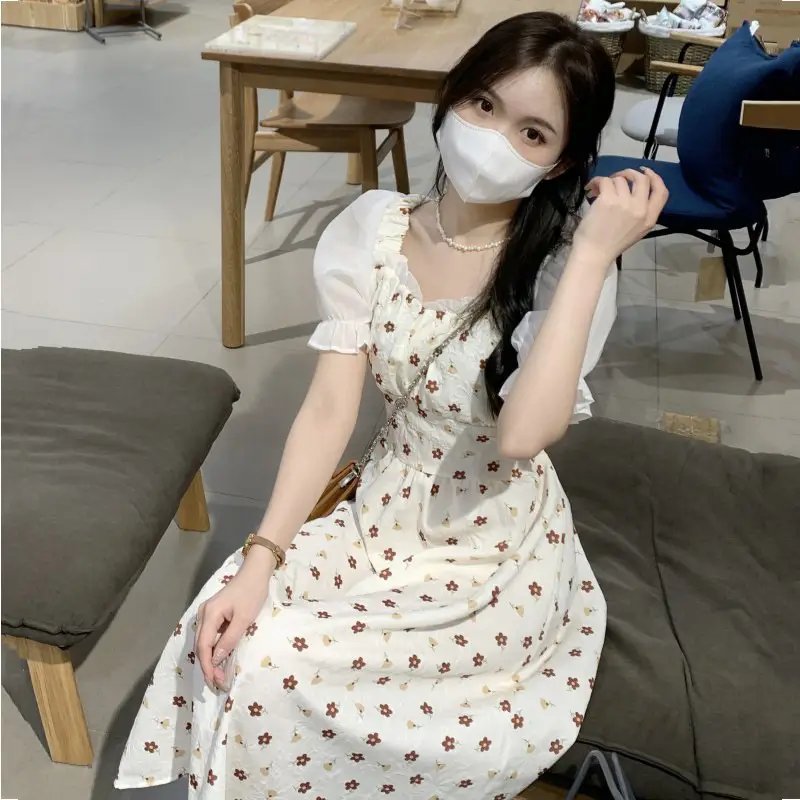 Women Floral French Dress Summer 2022 — feature 13