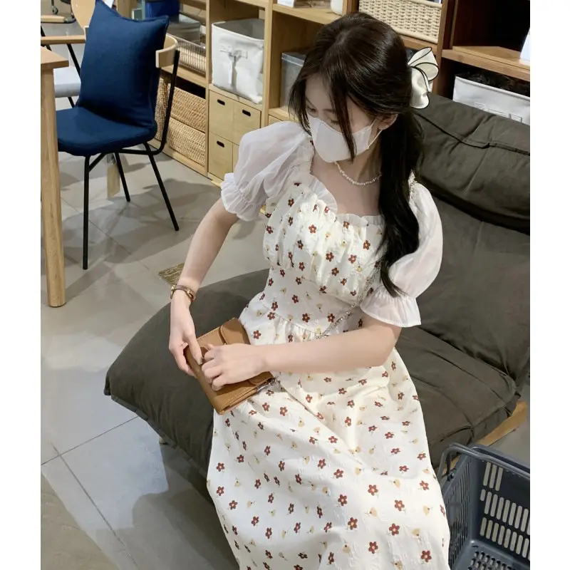 Women Floral French Dress Summer 2022 — feature 16