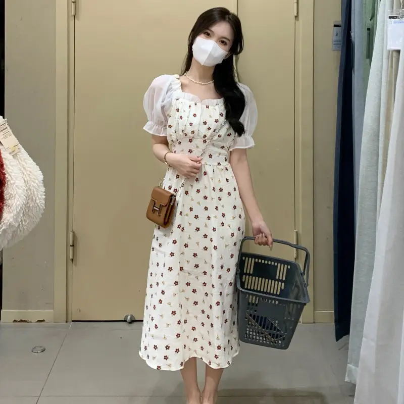 Women Floral French Dress Summer 2022 — feature 17