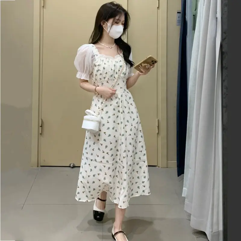 Women Floral French Dress Summer 2022 — feature 3