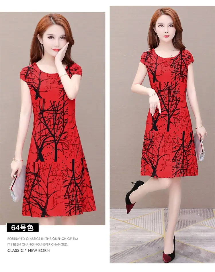 2025 New Large Size Pure Cotton Silk Dress for Women — feature 23