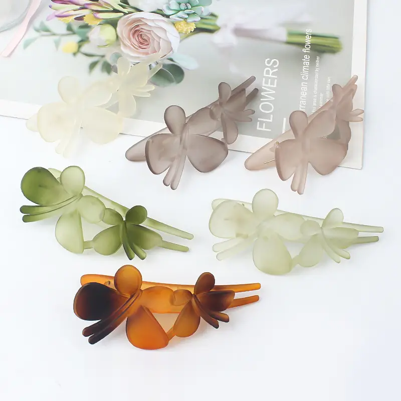 New Large Frosted Butterfly Clip for Women - Image 21