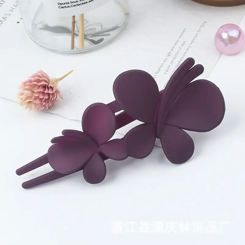 New Large Frosted Butterfly Clip for Women - Image 13