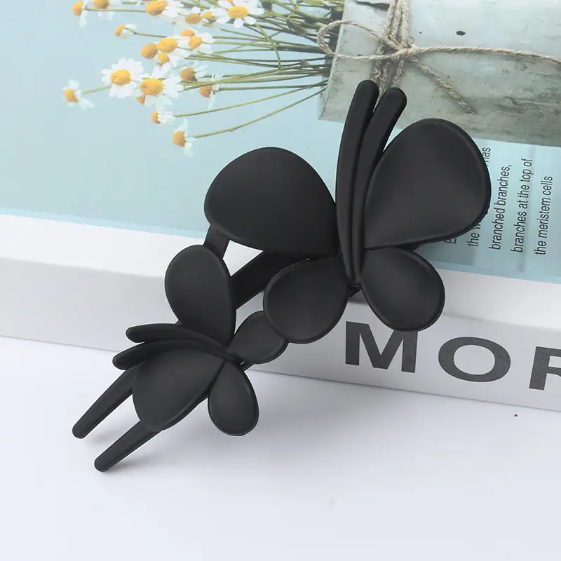 New Large Frosted Butterfly Clip for Women - Image 3
