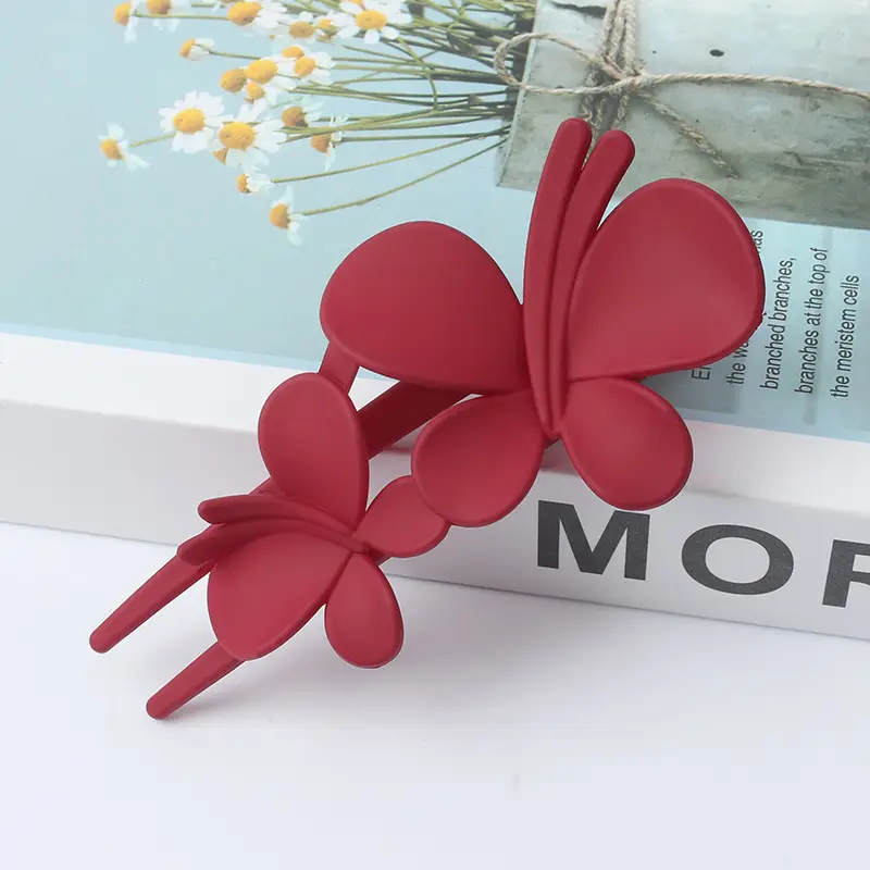 New Large Frosted Butterfly Clip for Women - Image 5