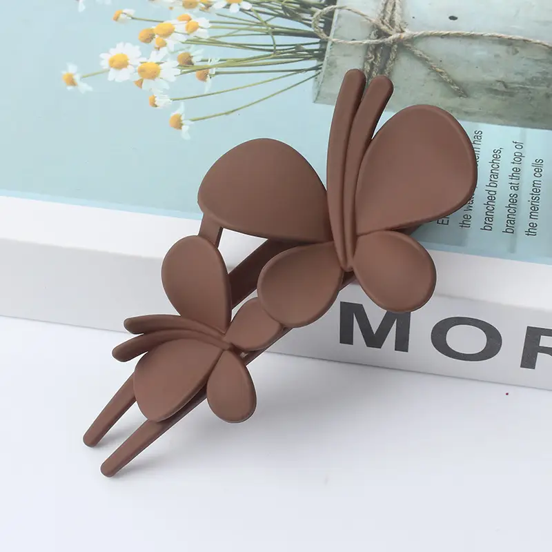 New Large Frosted Butterfly Clip for Women - Image 7