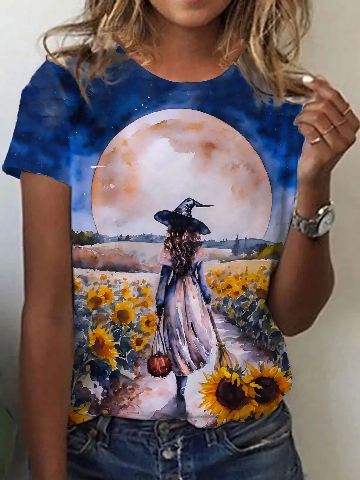 2024 Floral Embroidered T-Shirt Women Loose Casual - Image 33