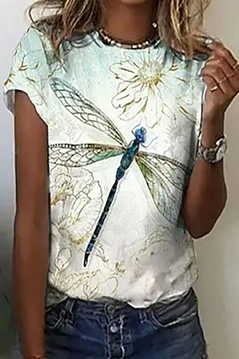 2024 Floral Embroidered T-Shirt Women Loose Casual - Image 11