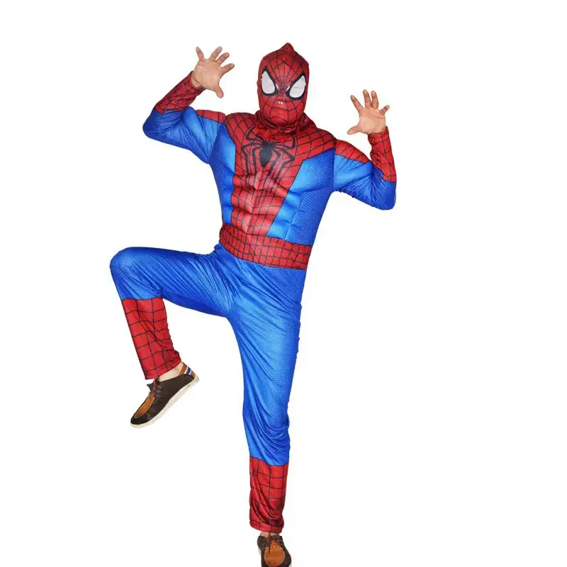 Halloween Adult Muscle Costume Iron Man Hulk Captain America Thor Optimus Prime Stage Play Costume
