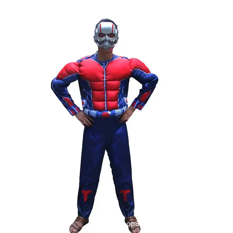 Halloween Adult Muscle Costume Iron Man Hulk Captain America Thor Optimus Prime Stage Play Costume