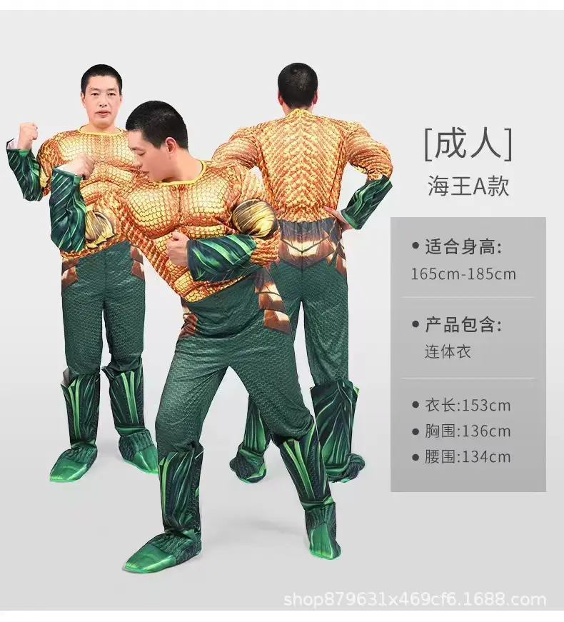 Halloween Adult Muscle Costume Iron Man Hulk Captain America Thor Optimus Prime Stage Play Costume