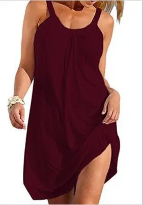 White Casual Beach Dress for Women 2022 - Image 4