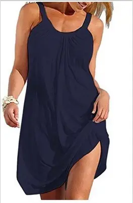 White Casual Beach Dress for Women 2022 - Image 2