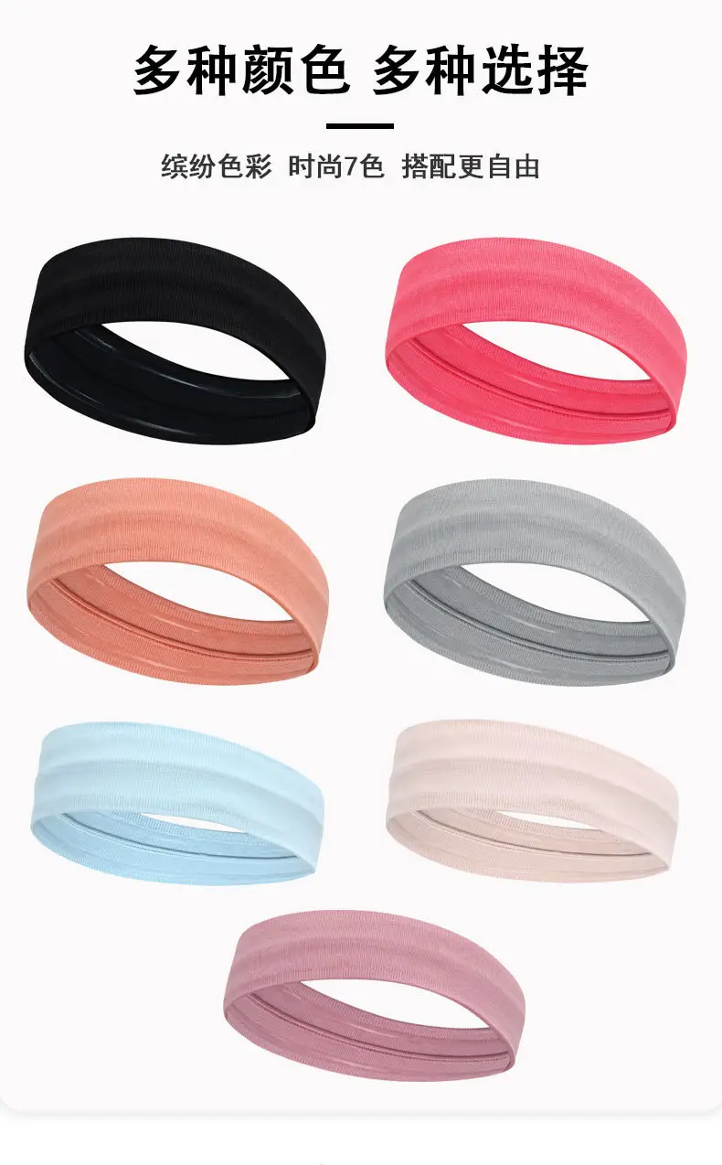 Red Silicone Anti-Slip Hair Band for Running Fitness — feature 9