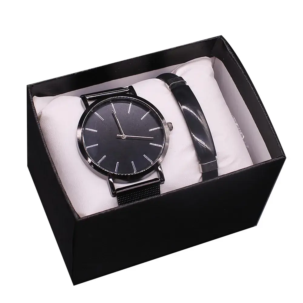 Men's Stainless Steel Watch Set with White Dial - Image 7
