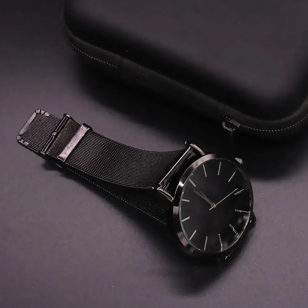 Men's Stainless Steel Watch Set with White Dial - Image 3