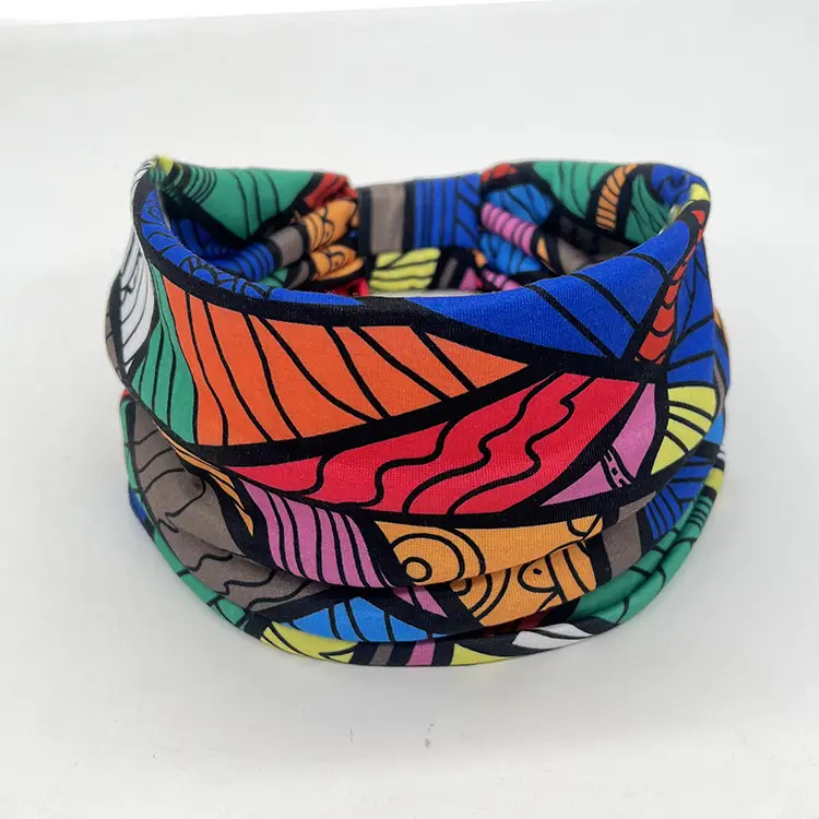 New Bohemian Ethnic Print Yoga Hair Band - Image 15