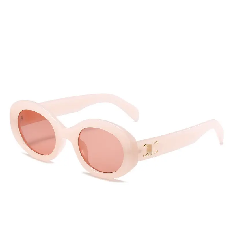 Women's Black Cat's Eye Sunglasses with Brown Tint - Image 14
