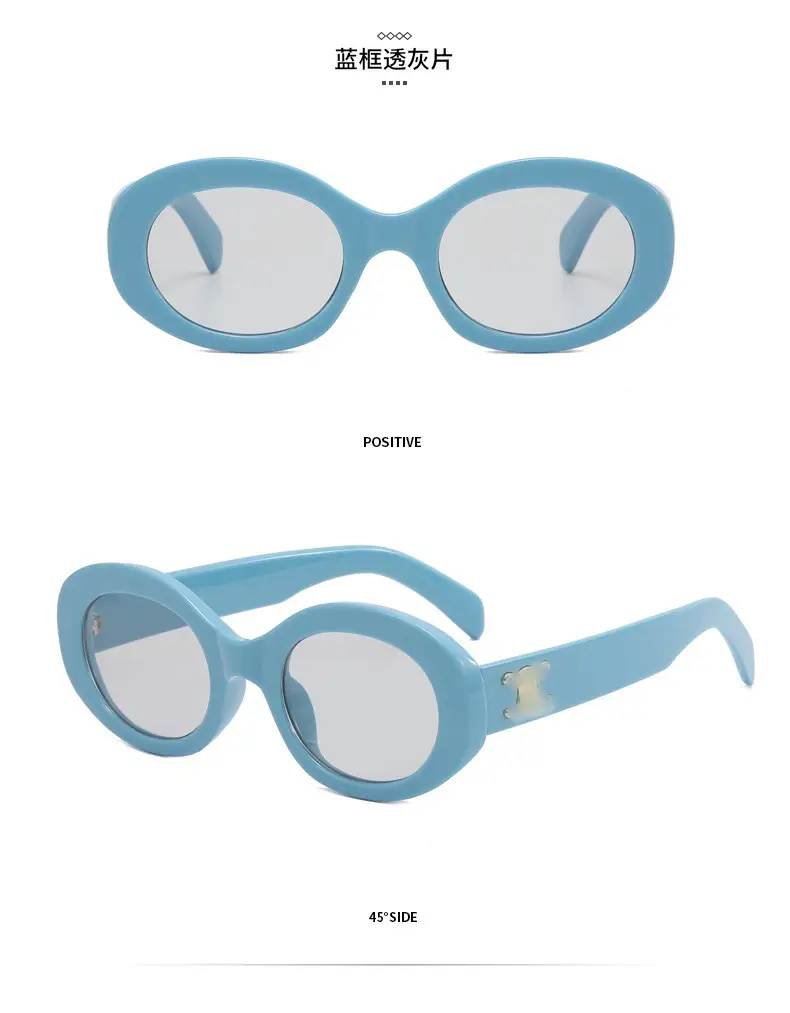 Women's Black Cat's Eye Sunglasses with Brown Tint — feature 18