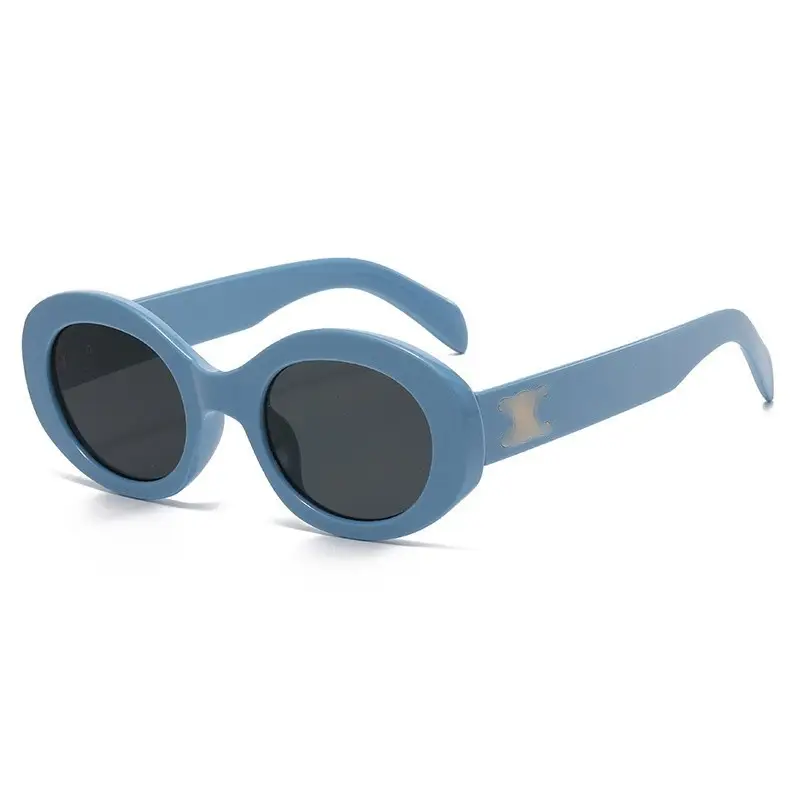Women's Black Cat's Eye Sunglasses with Brown Tint - Image 10